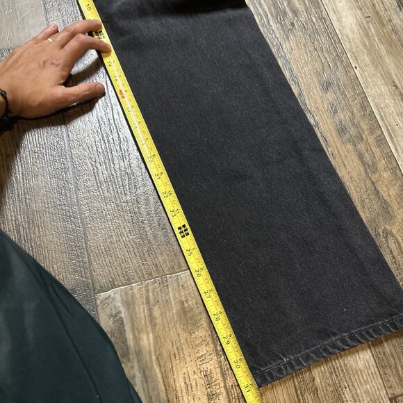 LEVI'S STRAUSS 501 Y2K VTG BLACK DENIM JEANS BUTTON FLY MENs SZ 33x32 - Picture 8 of 9